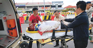 Man seriously hurt in mishap